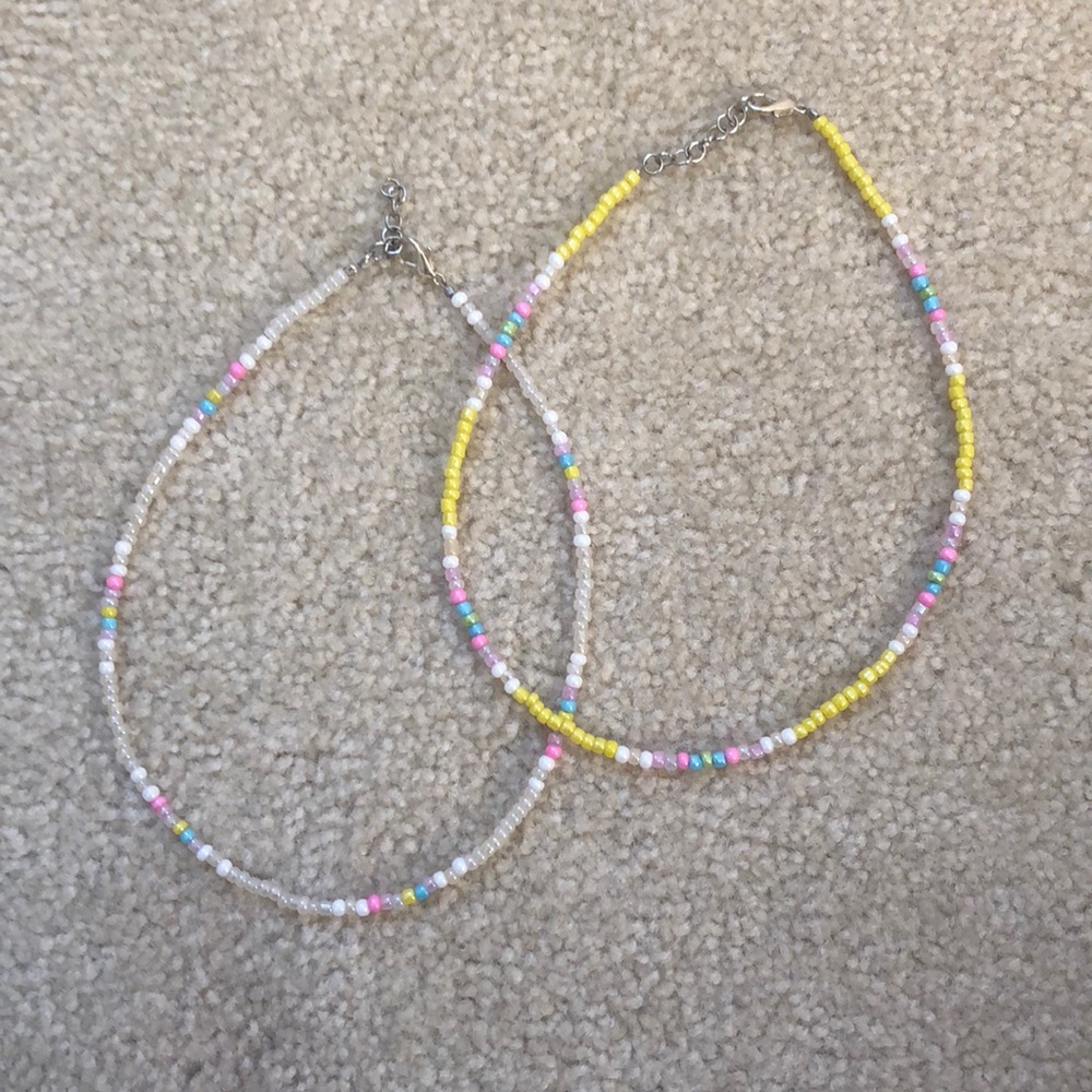 2 Candy Seed Bead Chokers